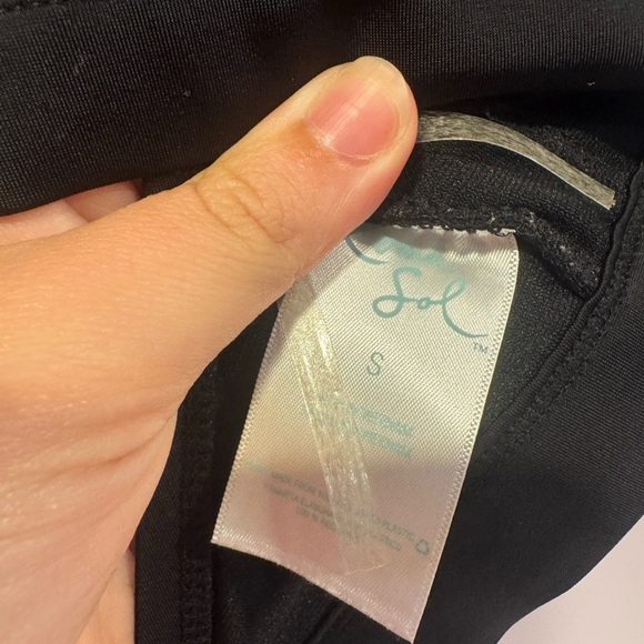 Kona Sol black cutout halter bikini swim top - Picture 4 of 5